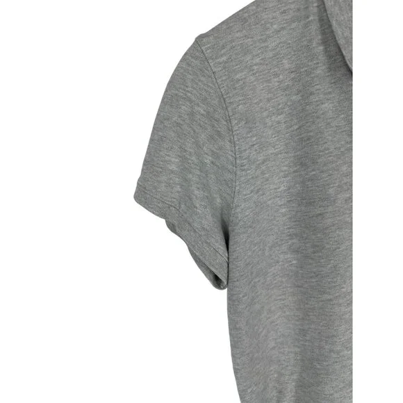 Vineyard Vines Womens Gray Short Sleeve Polo Shirt Size M Cotton Blend - Picture 2 of 10